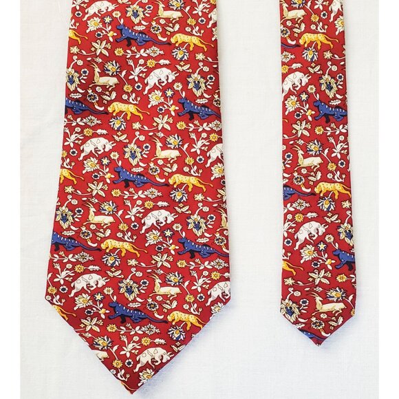 2 NWT The Metropolitan Museum of Art Mens Neck Ties Tie Geometric Animals Floral - Picture 9 of 10